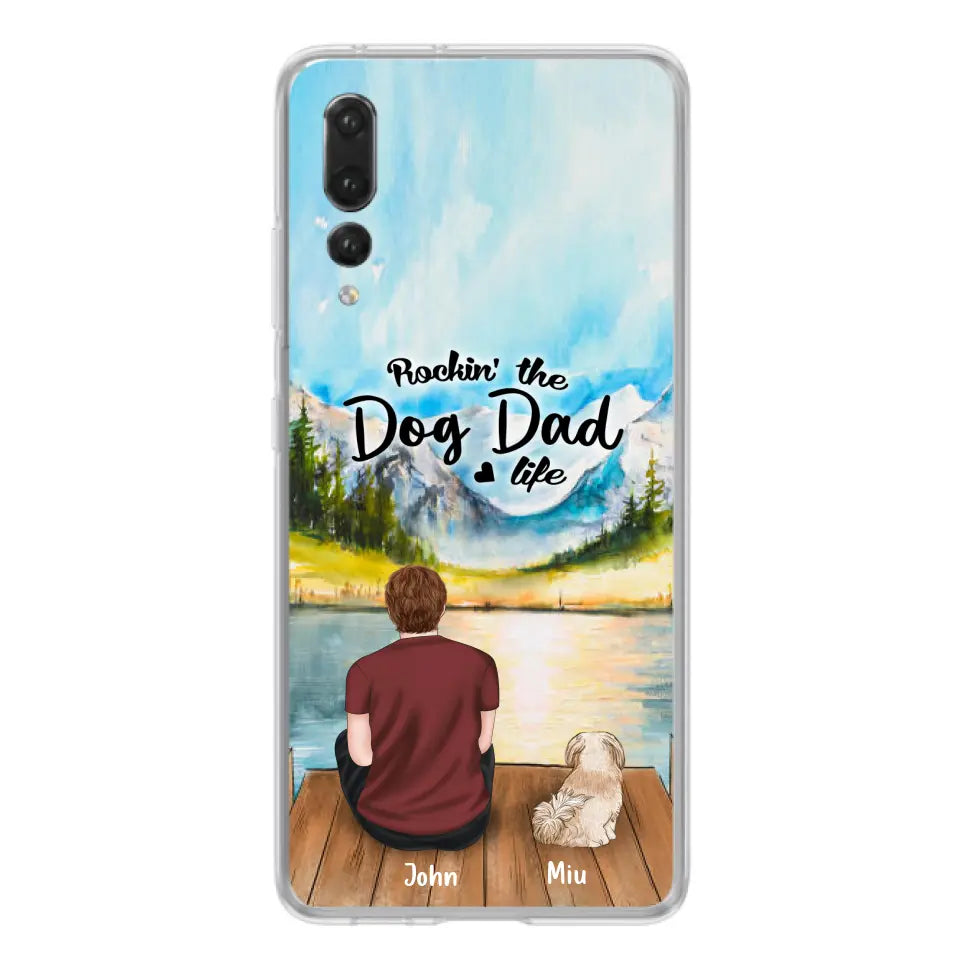 Personalized Pet Mom/Dad Phone Case - Chubby or Slim With Up To 7 Pets - Rocking The Dog Dad Life