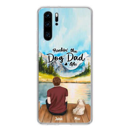 Personalized Pet Mom/Dad Phone Case - Chubby or Slim With Up To 7 Pets - Rocking The Dog Dad Life
