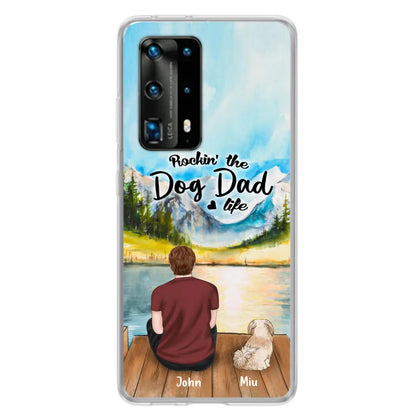 Personalized Pet Mom/Dad Phone Case - Chubby or Slim With Up To 7 Pets - Rocking The Dog Dad Life