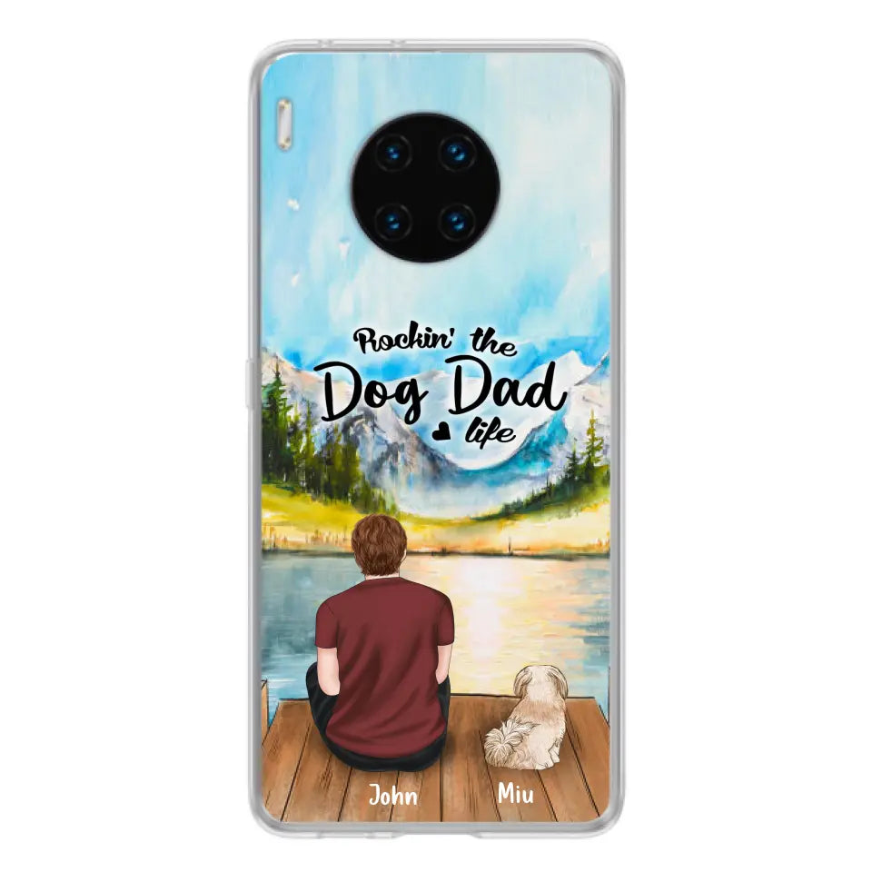 Personalized Pet Mom/Dad Phone Case - Chubby or Slim With Up To 7 Pets - Rocking The Dog Dad Life