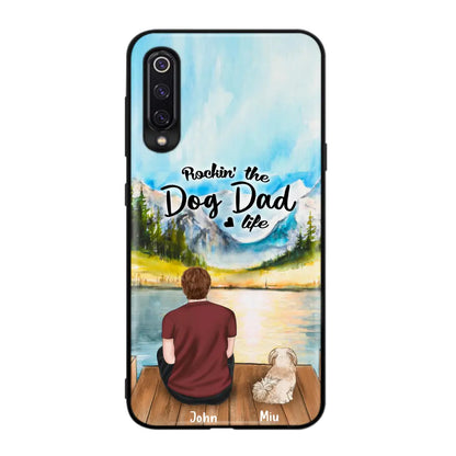 Personalized Pet Mom/Dad Phone Case - Chubby or Slim With Up To 7 Pets - Rocking The Dog Dad Life
