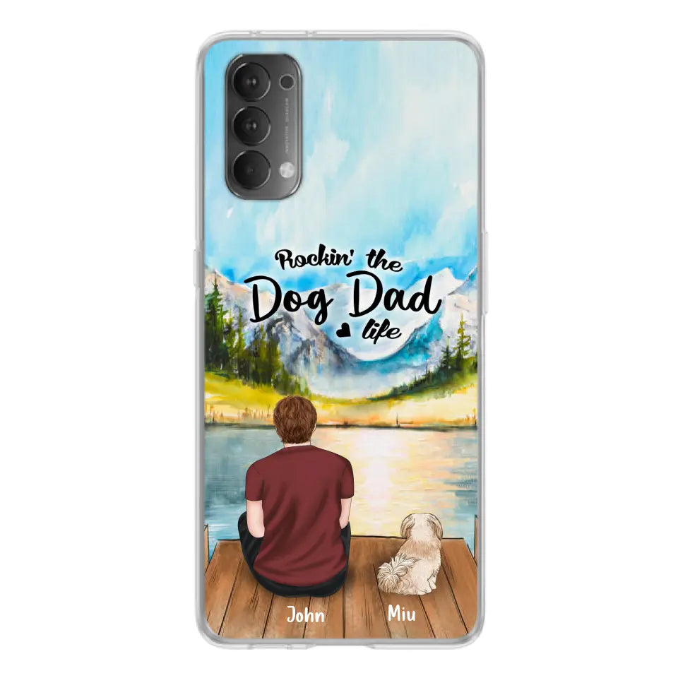 Personalized Pet Mom/Dad Phone Case - Chubby or Slim With Up To 7 Pets - Rocking The Dog Dad Life