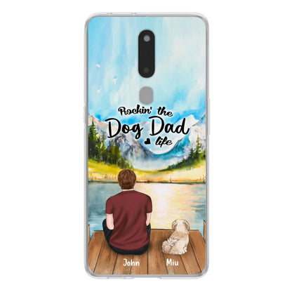 Personalized Pet Mom/Dad Phone Case - Chubby or Slim With Up To 7 Pets - Rocking The Dog Dad Life