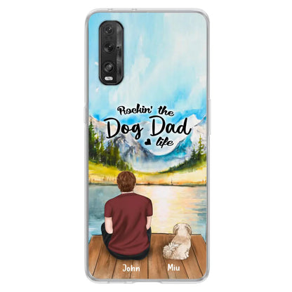 Personalized Pet Mom/Dad Phone Case - Chubby or Slim With Up To 7 Pets - Rocking The Dog Dad Life