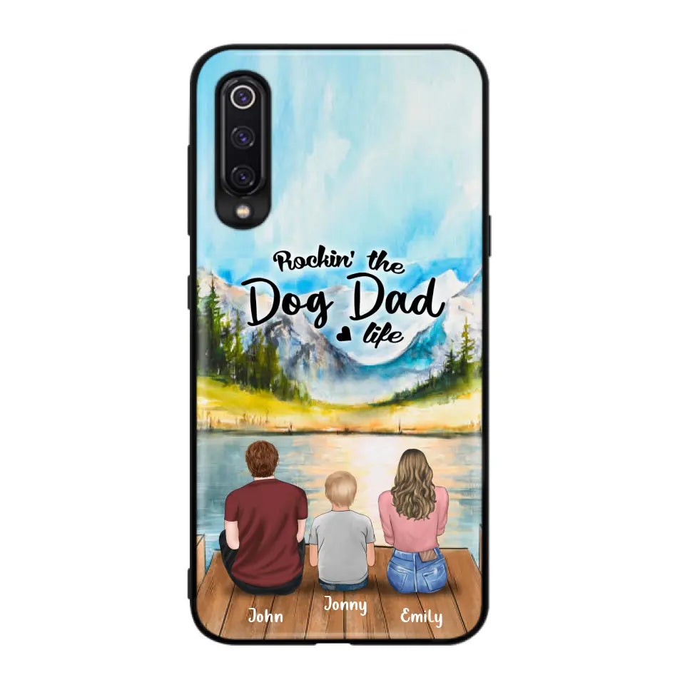 Personalized Parents Pet Phone Case - Parents With 1 Kid And Up to 2 Pets - Case For Xiaomi, Oppo And Huawei