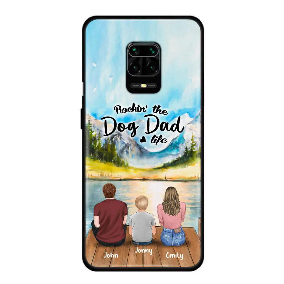 Personalized Parents Pet Phone Case - Parents With 1 Kid And Up to 2 Pets - Case For Xiaomi, Oppo And Huawei