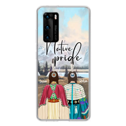 Personalized Native American Couple Phone Case - Native Pride - Case For Xiaomi, Huawei and Oppo