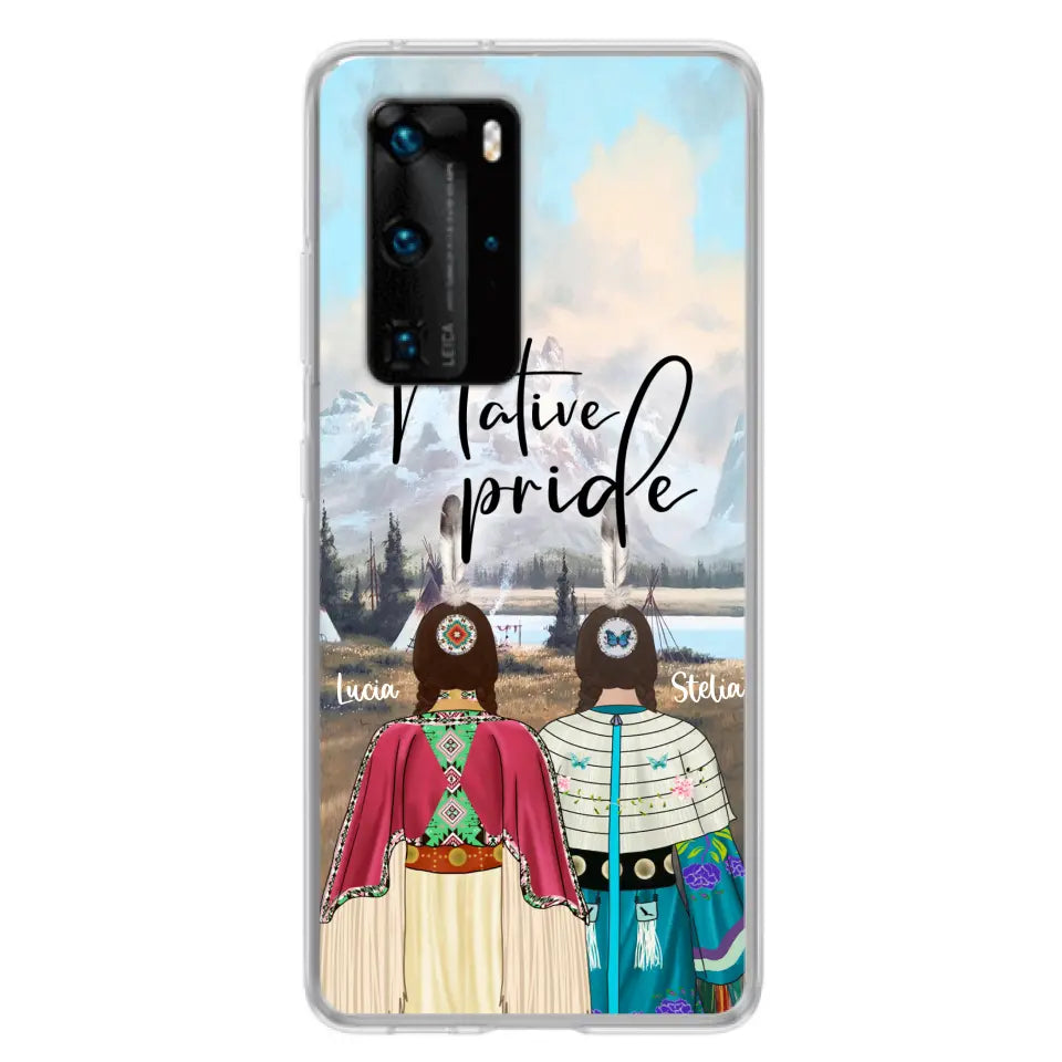 Personalized Native American Couple Phone Case - Native Pride - Case For Xiaomi, Huawei and Oppo