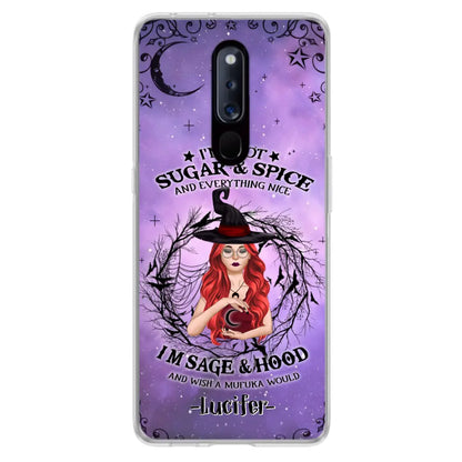 Personalized Witch Phone Case - Best Halloween Gift Idea - I'm Not Sugar And Spice - Case For Xiaomi, Oppo And Huawei - DFESX1