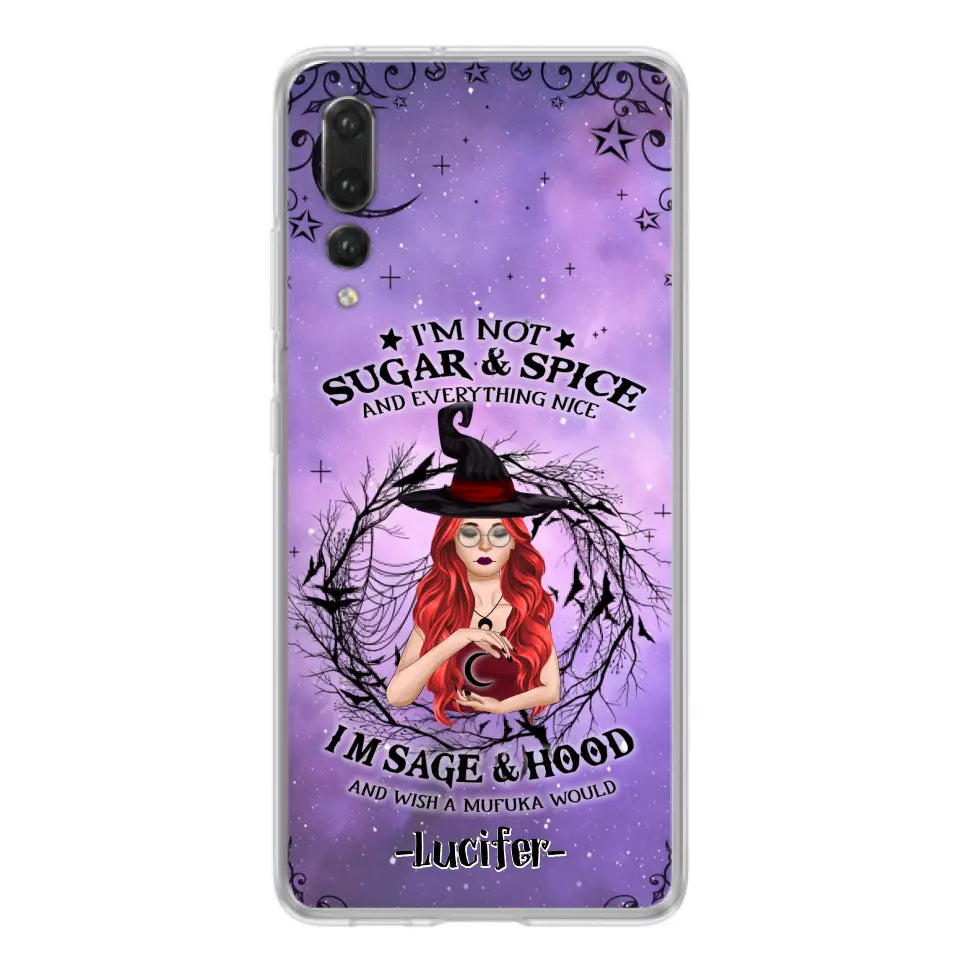 Personalized Witch Phone Case - Best Halloween Gift Idea - I'm Not Sugar And Spice - Case For Xiaomi, Oppo And Huawei - DFESX1
