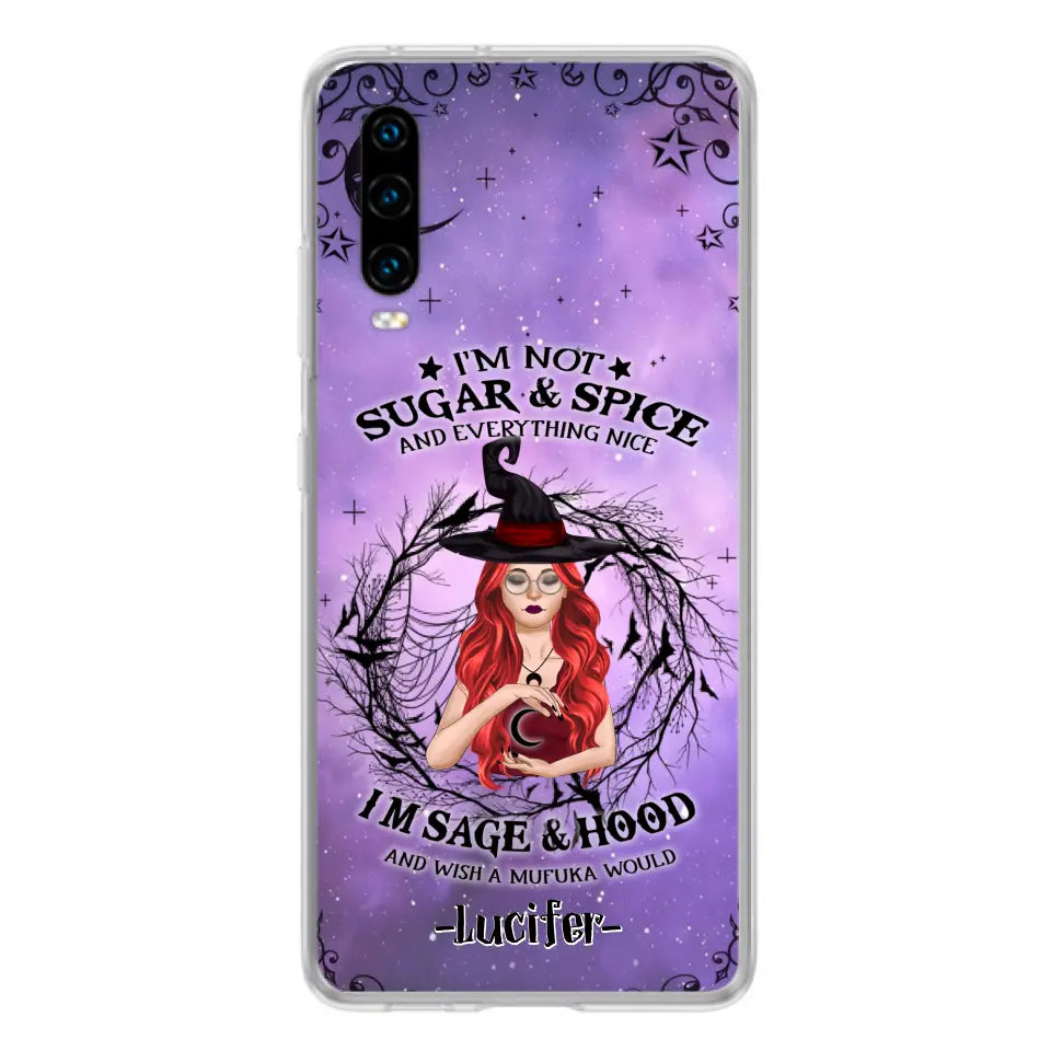 Personalized Witch Phone Case - Best Halloween Gift Idea - I'm Not Sugar And Spice - Case For Xiaomi, Oppo And Huawei - DFESX1