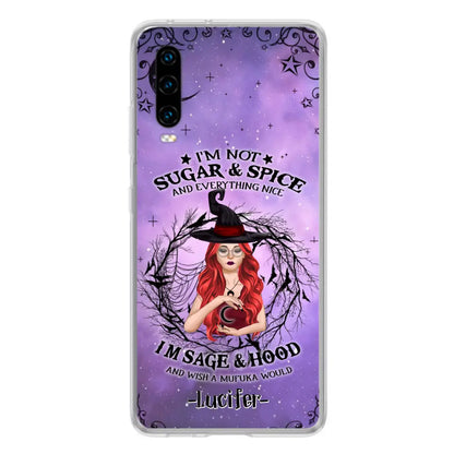 Personalized Witch Phone Case - Best Halloween Gift Idea - I'm Not Sugar And Spice - Case For Xiaomi, Oppo And Huawei - DFESX1