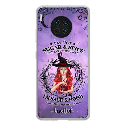 Personalized Witch Phone Case - Best Halloween Gift Idea - I'm Not Sugar And Spice - Case For Xiaomi, Oppo And Huawei - DFESX1