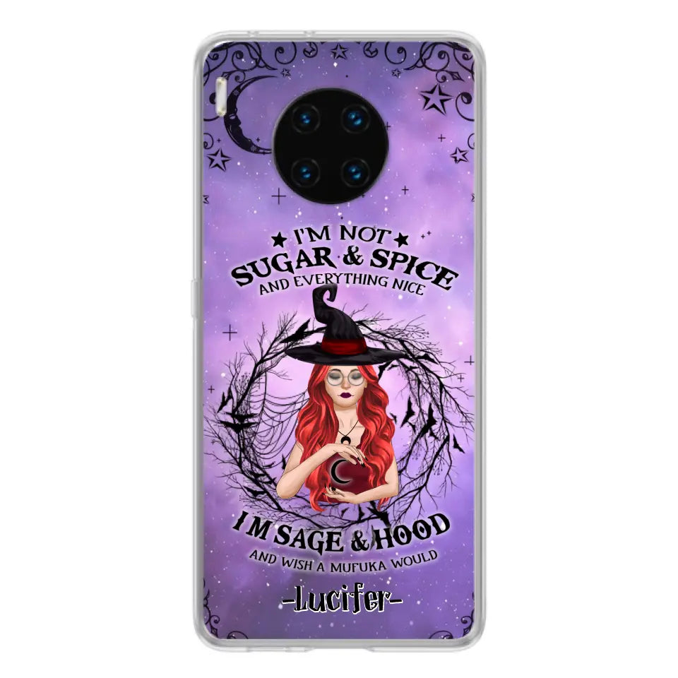 Personalized Witch Phone Case - Best Halloween Gift Idea - I'm Not Sugar And Spice - Case For Xiaomi, Oppo And Huawei - DFESX1