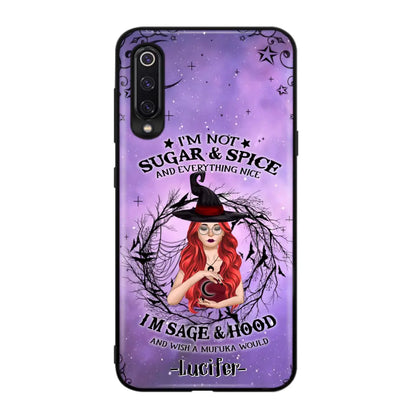 Personalized Witch Phone Case - Best Halloween Gift Idea - I'm Not Sugar And Spice - Case For Xiaomi, Oppo And Huawei - DFESX1