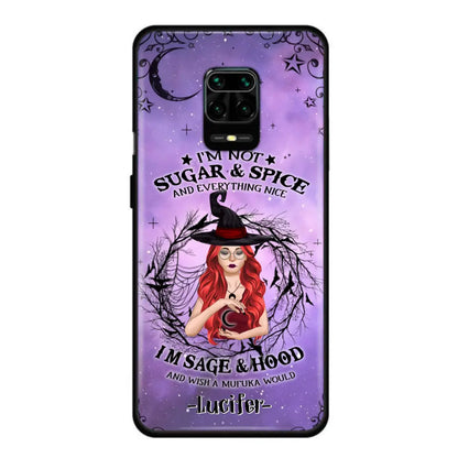 Personalized Witch Phone Case - Best Halloween Gift Idea - I'm Not Sugar And Spice - Case For Xiaomi, Oppo And Huawei - DFESX1