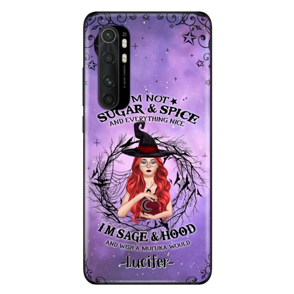 Personalized Witch Phone Case - Best Halloween Gift Idea - I'm Not Sugar And Spice - Case For Xiaomi, Oppo And Huawei - DFESX1