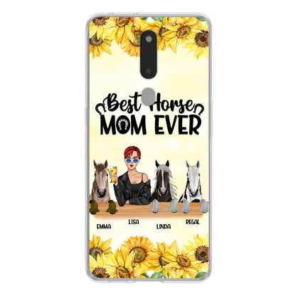 Custom Personalized Horse Mom Phone Case, Gift for Horse Lovers - Life Is Better With Horses