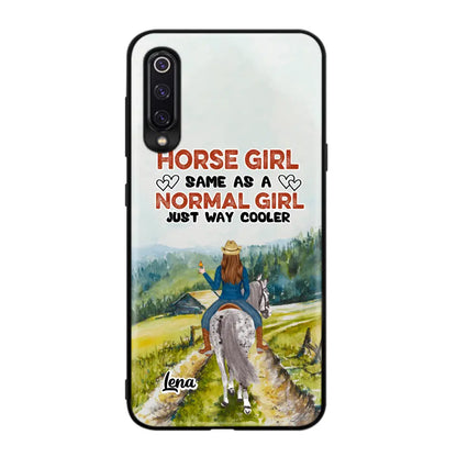 Personalized Horse Girl Phone Case - Up to 3 People - Gift Idea For Horse Lover - Horse Girl Same As A Normal Girl Just Way Cooler - Case For Xiaomi/Huawei/Oppo