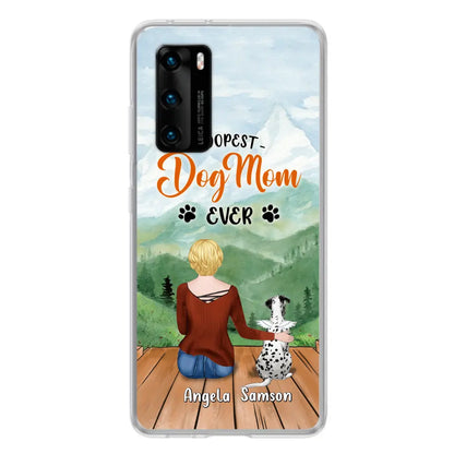 Personalized Dog Mom Phone Case - Up to 5 Dogs - Gift Idea For Dog Lovers - Dopest Dog Mom Ever - Case For Huawei/Xiaomi/Oppo