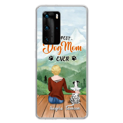 Personalized Dog Mom Phone Case - Up to 5 Dogs - Gift Idea For Dog Lovers - Dopest Dog Mom Ever - Case For Huawei/Xiaomi/Oppo
