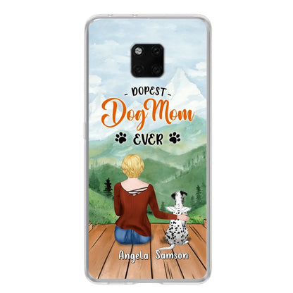 Personalized Dog Mom Phone Case - Up to 5 Dogs - Gift Idea For Dog Lovers - Dopest Dog Mom Ever - Case For Huawei/Xiaomi/Oppo