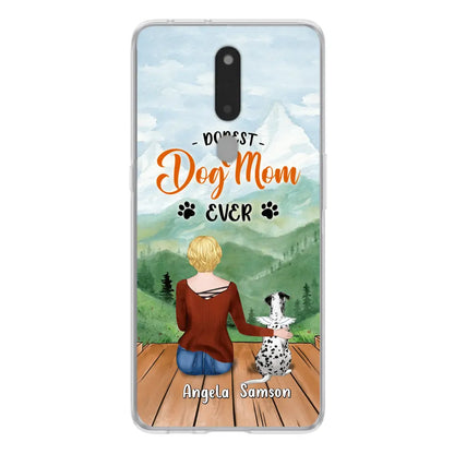 Personalized Dog Mom Phone Case - Up to 5 Dogs - Gift Idea For Dog Lovers - Dopest Dog Mom Ever - Case For Huawei/Xiaomi/Oppo