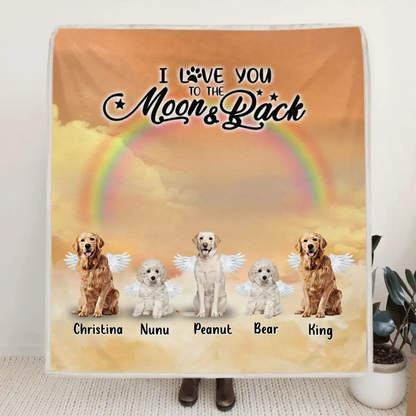 Personalized Dog Memorial Blanket - Best Gift For Dog Lovers - Don't Cry For Me Mom! I'm Ok