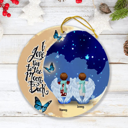 Personalized Sister Moon Ornament - Best Gift For Sisters - Up to 5 Women - Always Sisters