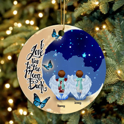 Personalized Sister Moon Ornament - Best Gift For Sisters - Up to 5 Women - Always Sisters