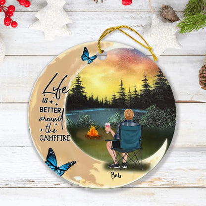 Personalized Camping Ornament - Best Gift For Camping Lover - Camping Partners For Life