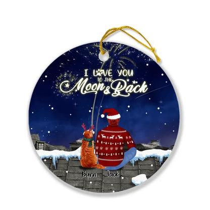Personalized New Year With Family Ornament - Family With Up to 4 Pets - Gifts For Family - First Christmas Together As Hubby And Wife
