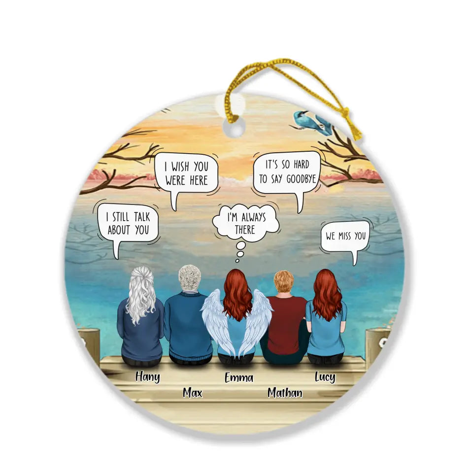 Personalized Memorial Ornament - Up to 5 People - Gift Idea For Family