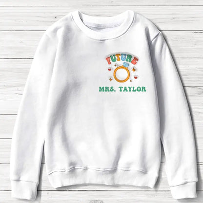 Personalized My Engaged Era AOP Sweater - Future MRS - Engagement Gift For Bride