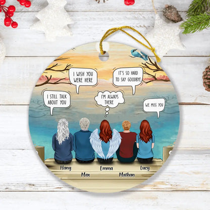 Personalized Memorial Ornament - Up to 5 People - Gift Idea For Family