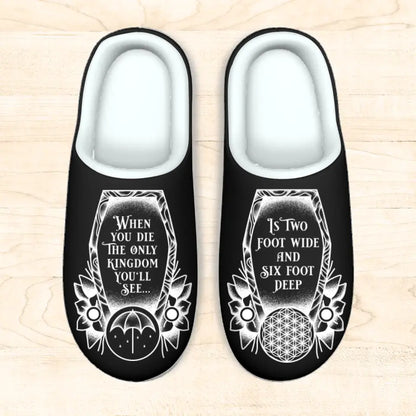 Wolf Plush Slippers - Birthday/Christmas Gift Idea - When You Die The Only Kingdom You'll See