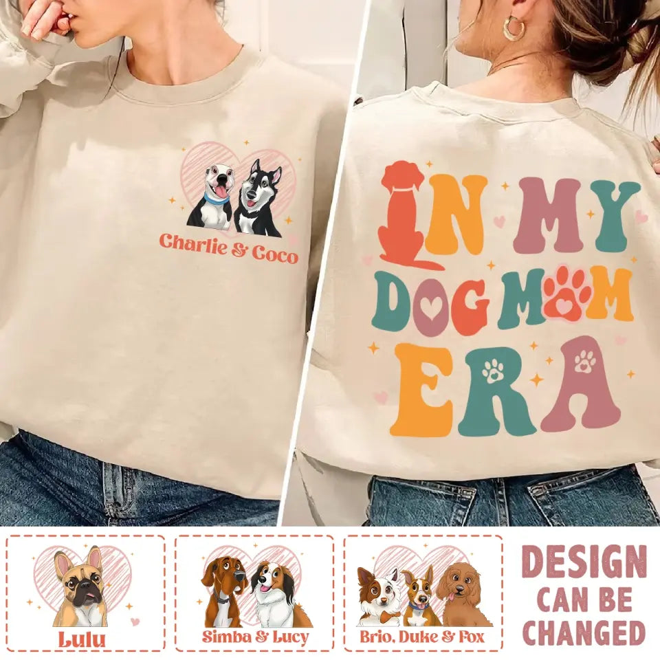 Personalized Dog Mom/Cat Mom AOP Sweater - Gift Idea For Dog/Cat Lover - In My Dog Mom Era