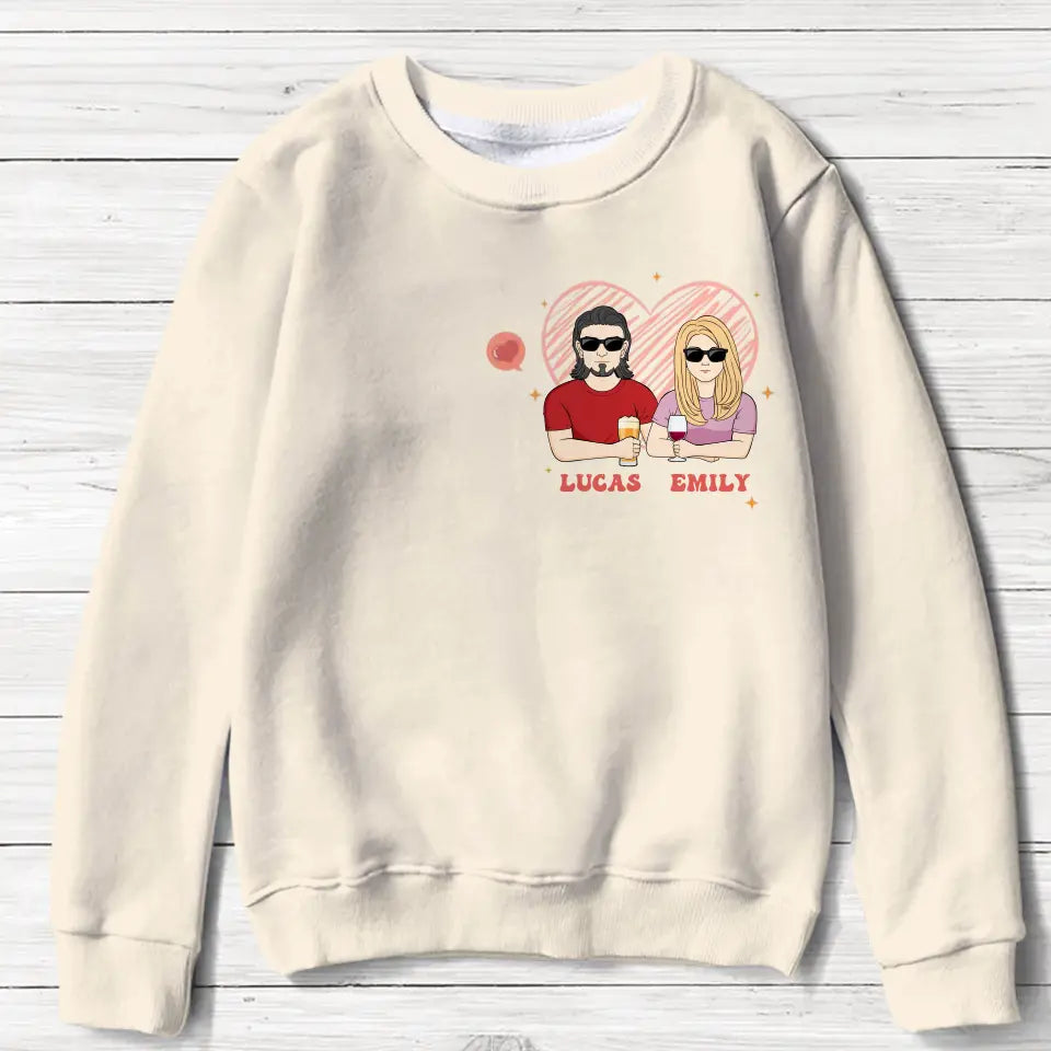 Personalized Couple Sweater - Engagement Gift For Bride/Her - In My Engaged Era