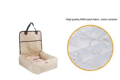 Personalized 2 In 1 Pet Dog Carrier Folding Car Seat Pad - Gift Idea For Pet Owner
