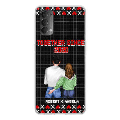 Custom Personalized Couple Phone Case - Gift Idea For Couple/Valentines Day - Together Since 2020 - Case For Oppo/Xiaomi/Huawei