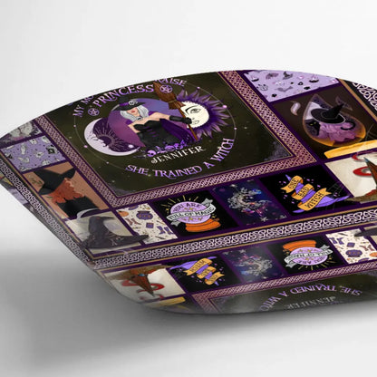 Personalized Witch Quilt/Fleece Blanket/Pillow Cover - Halloween Gift Idea For Witch Lovers - Remember Whose Daughter You Are