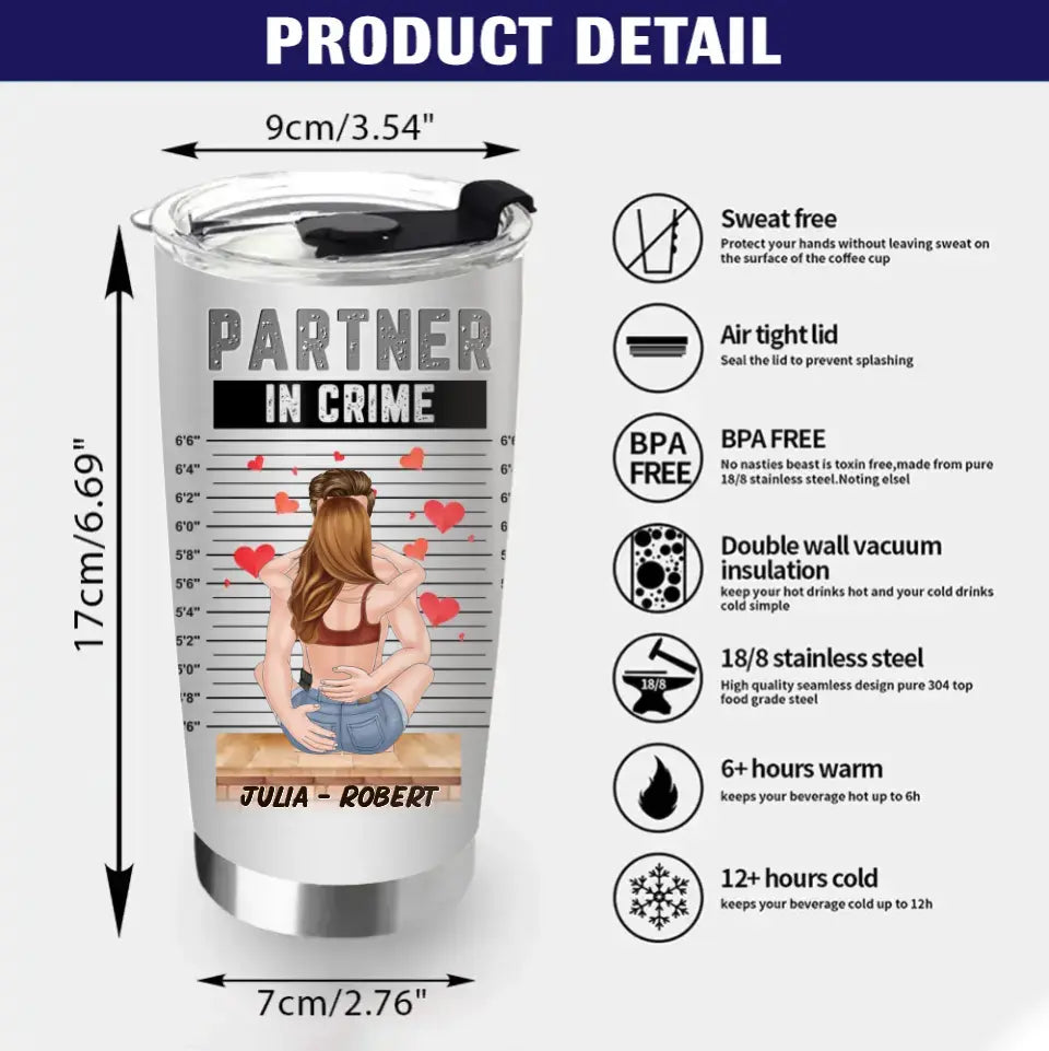 Personalized Couple Tumbler - Gift Idea For Couple/Him/Her/Valentine's Day - Don't Worry I've Got Your Back