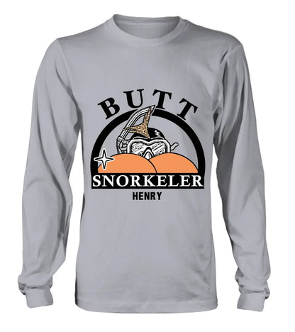 Personalized Butt Snorkeler T-Shirt/Long Sleeve/Sweatshirt/Hoodie - Gift Idea For Couple/Him/Her