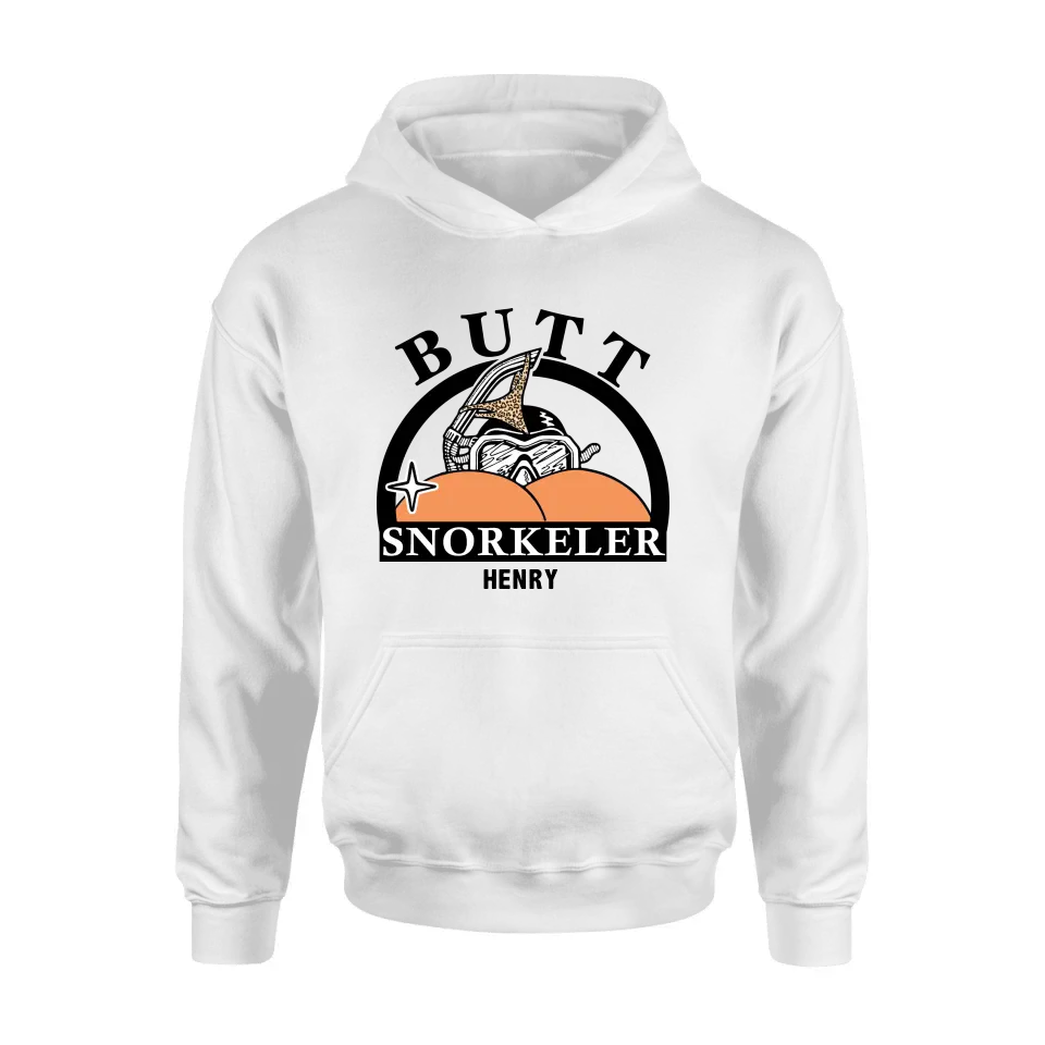 Personalized Butt Snorkeler T-Shirt/Long Sleeve/Sweatshirt/Hoodie - Gift Idea For Couple/Him/Her