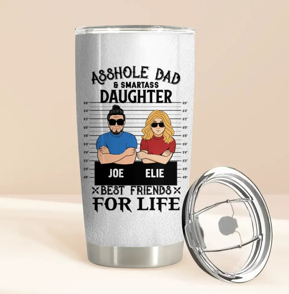 Personalized Dad/Mom & Daughter/Son Tumbler - Father's Day/Mother's Day Gift from Daughter & Son