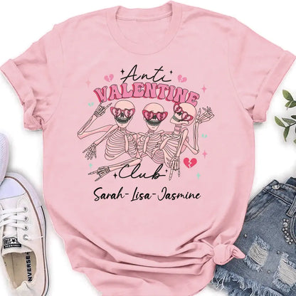 Personalized Funny Shirt/Hoodie - Valentine's Day Gift Idea - Anti Valentine Club