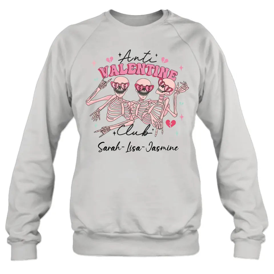 Personalized Funny Shirt/Hoodie - Valentine's Day Gift Idea - Anti Valentine Club
