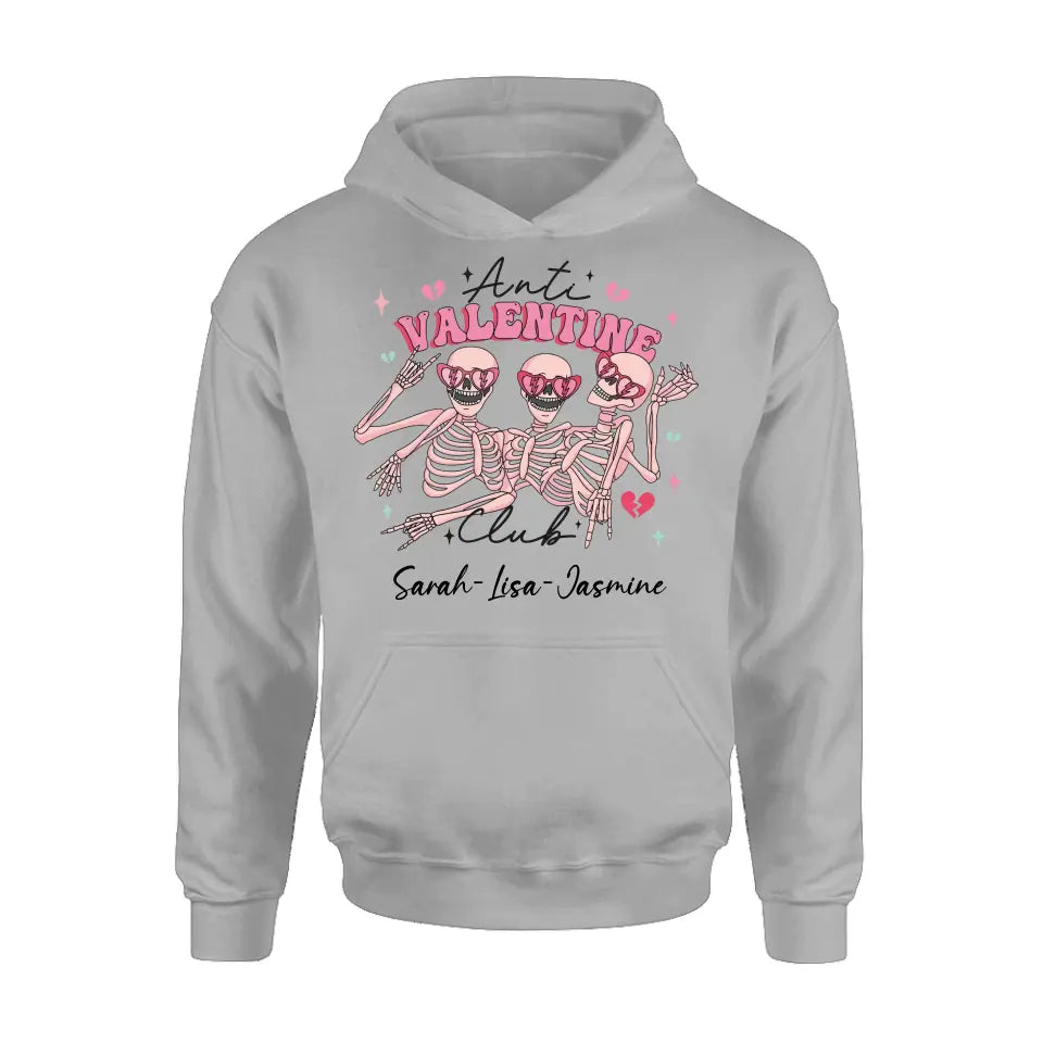 Personalized Funny Shirt/Hoodie - Valentine's Day Gift Idea - Anti Valentine Club