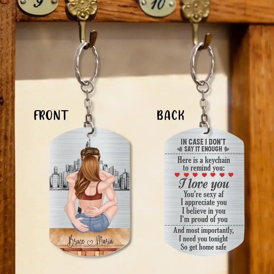 Personalized Sexy Couple Aluminum Keychain - Gift Idea For Couple/Valentine's Day - I Need You Tonight