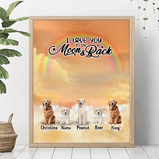 Personalized Dog Poster - Best Gift For Dog Lovers - Don't Cry For Me Mom ! I'm Ok